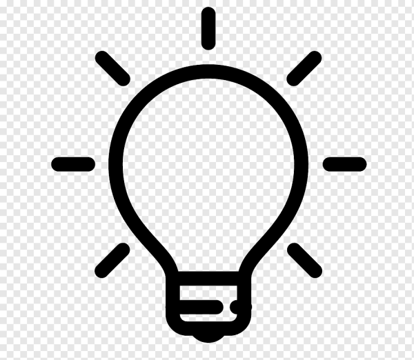 Знак лампочка