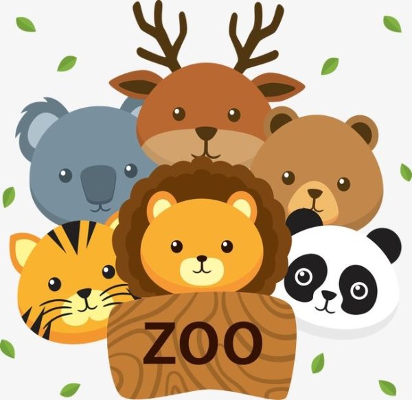 Зоопарк мультяшный