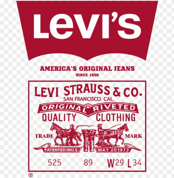 Levi Strauss co. логотип на джинсах