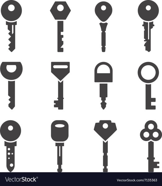 Ключ в векторном формате