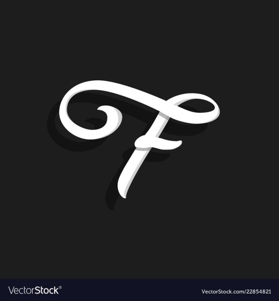 Логотип буквы ф вектор