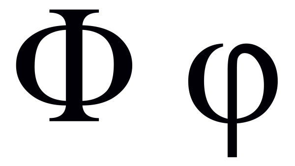 Греческая буква ф