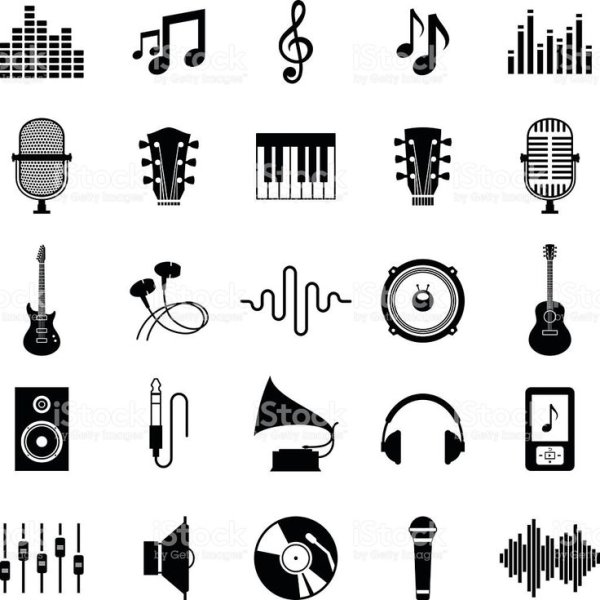 Музыкальная студия значки