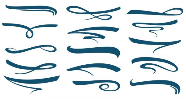 Линия росчерк