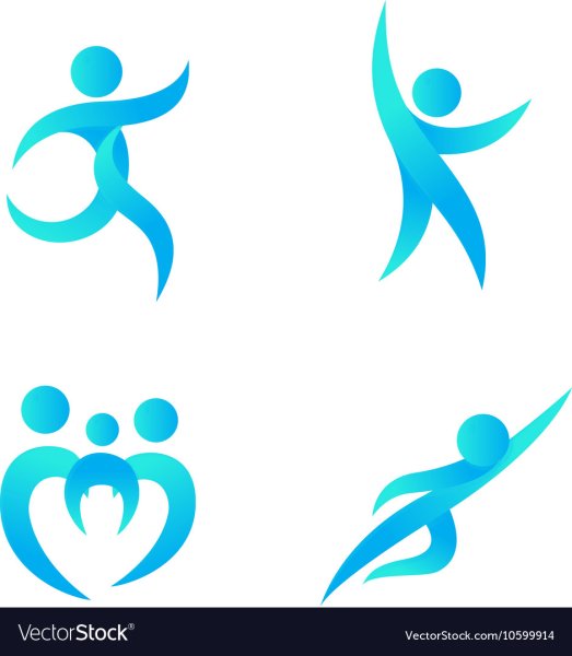 Логотип с фигурой человека