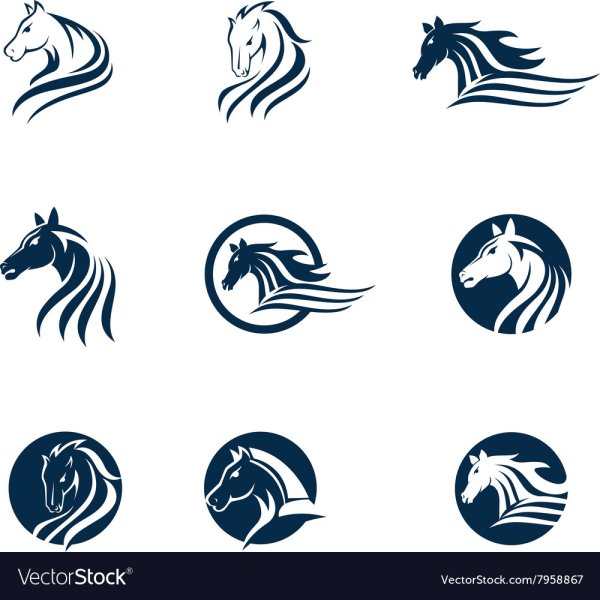 Красивые логотипы лошадь