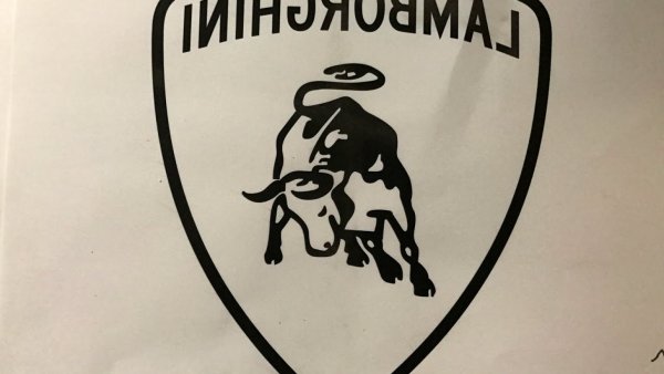 Знак Ламборджини рисунок