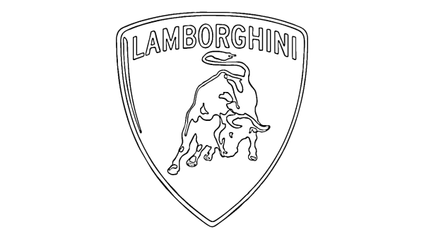 Логотип Ламборджини раскраска