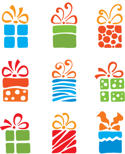 Подарок лого вектор