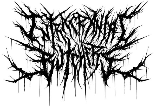 Black Metal logo деревья