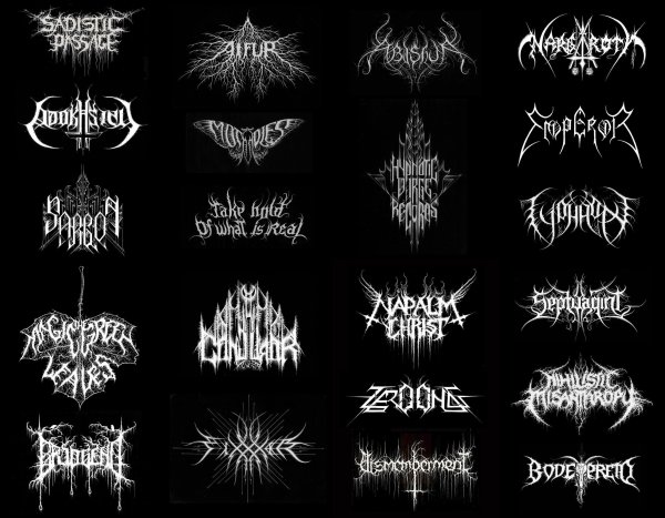 Надпись в стиле Black Metal