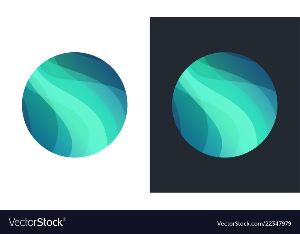 Северное сияние вектор лого