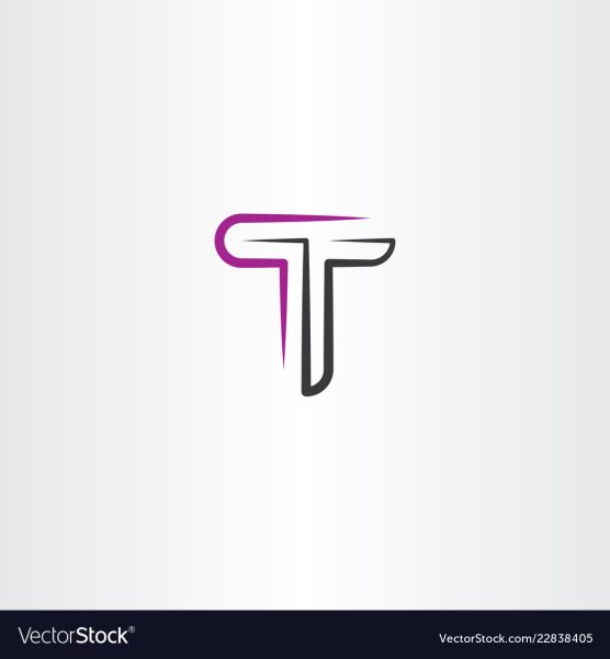 Логотип из буквы t