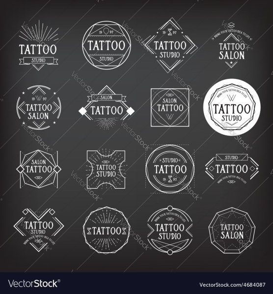Тату салон вектор