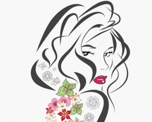 Логотип женщина