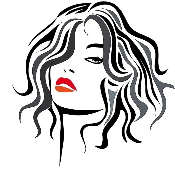 Лицо девушки вектор