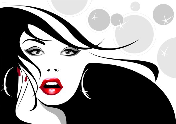 Силуэт для парикмахерской