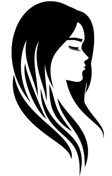 Силуэт лица девушки