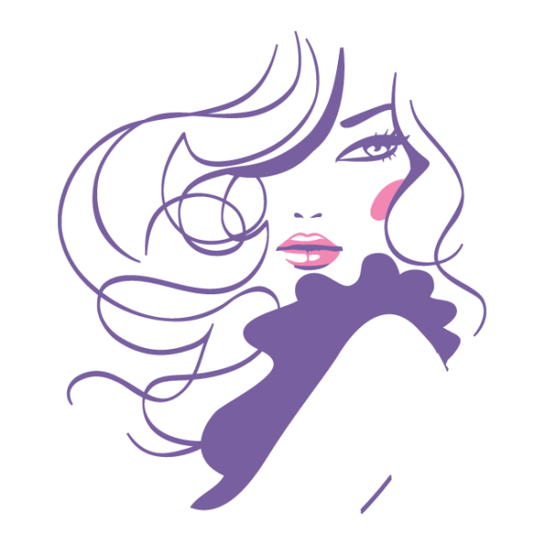 Логотип женский силуэт