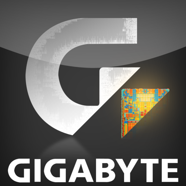Gigabyte надпись
