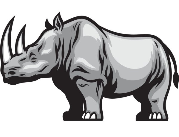 Векторная Графика носорог