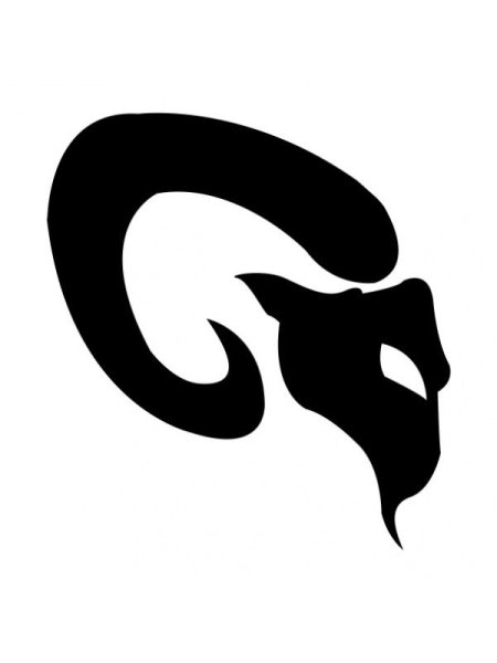 Козерог трафарет