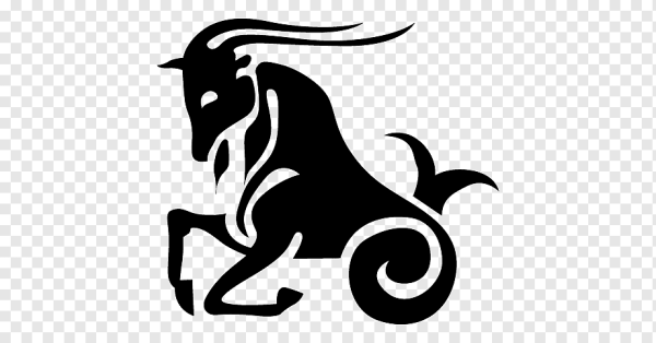 Козерог трафарет