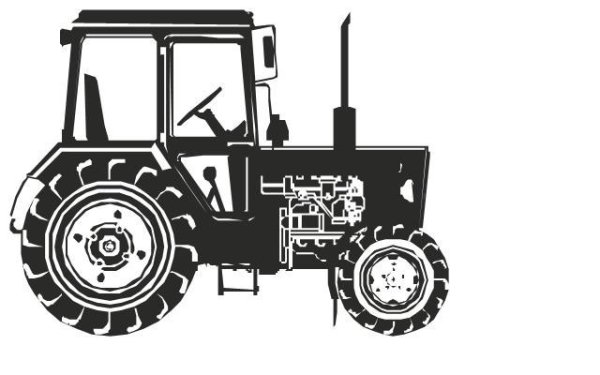 Трактор МТЗ вектор