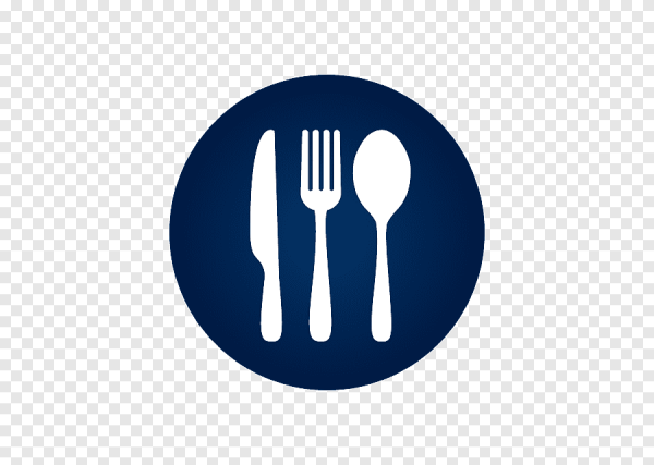 Значок вилка ложка