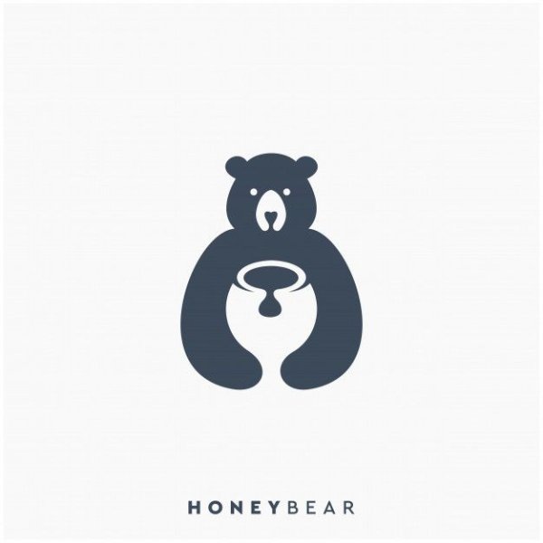 Медведь лого для меда