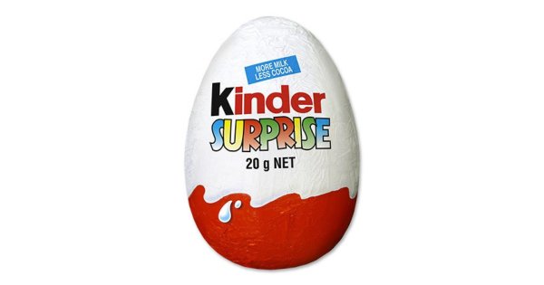 Надпись в стиле Киндер сюрприз