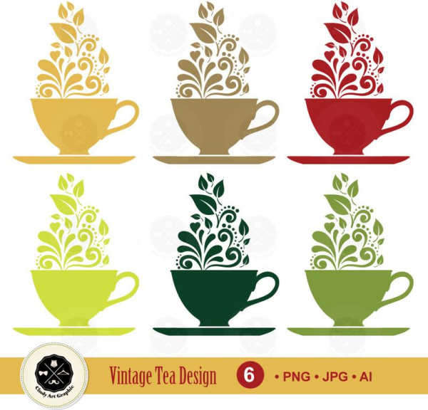 Чаепитие силуэт