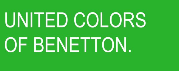 Шрифт Benetton