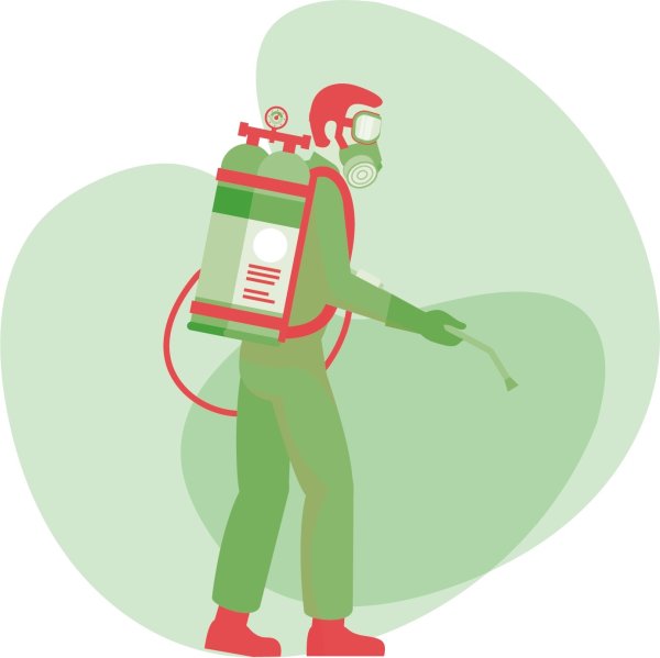 Дезинфекция иллюстрация