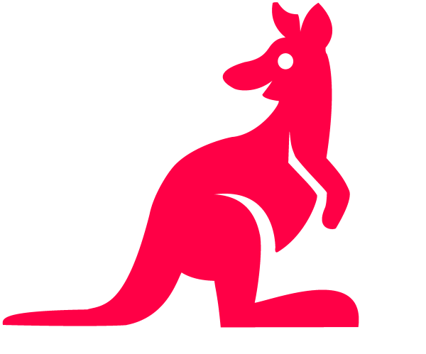 Розовый кенгуру