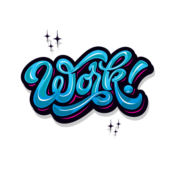 Лого в стиле граффити