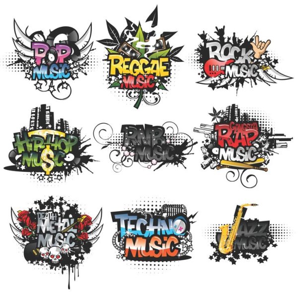 Эмблемы в стиле граффити