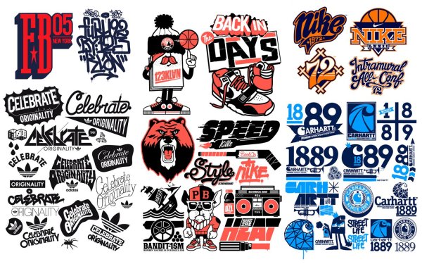 Лого в стиле граффити