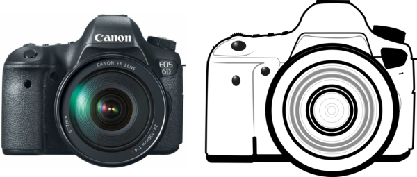 Canon d6 векторный