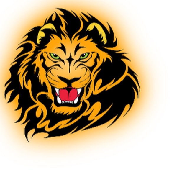 Логотип Льва на черном фоне