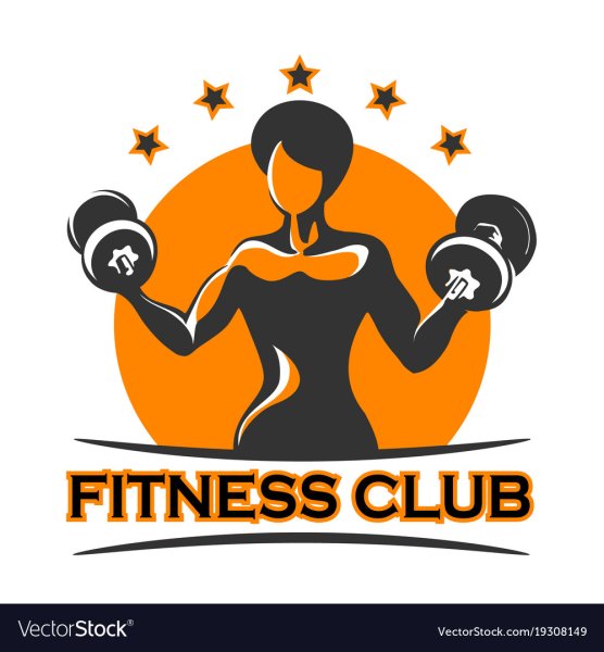 Фитнес эмблема девушка