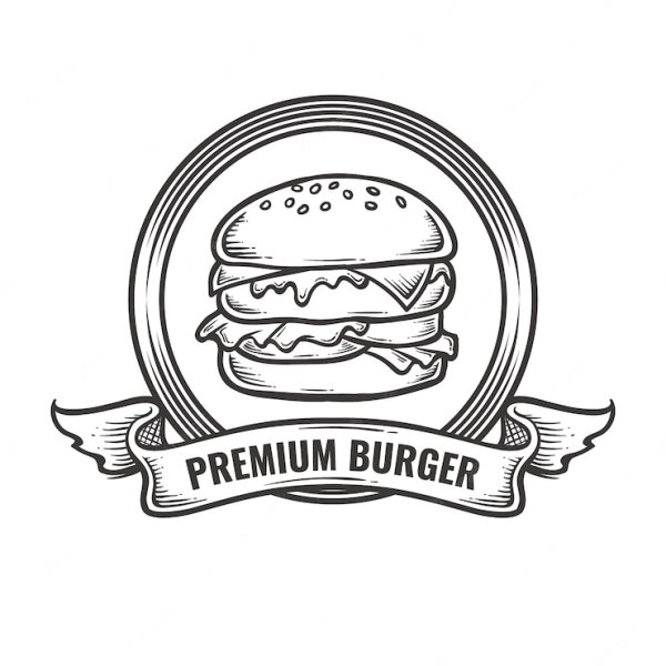 Эмблема бургерной