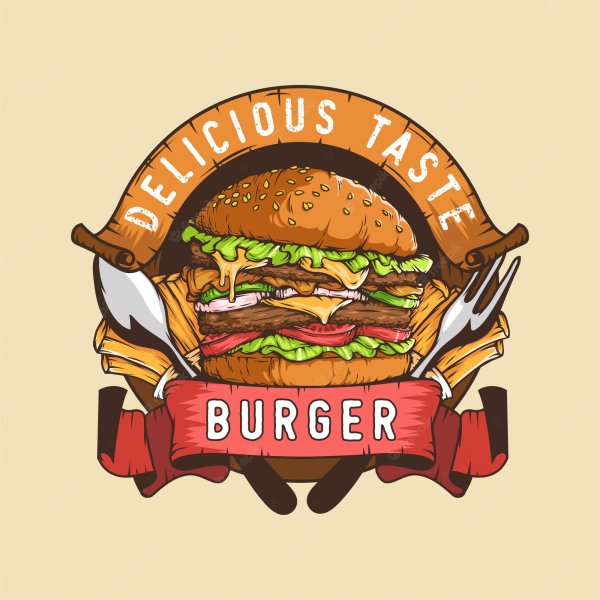 Кафе бургерная логотип
