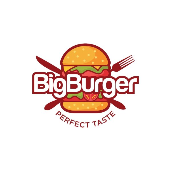 Бургер лого вектор