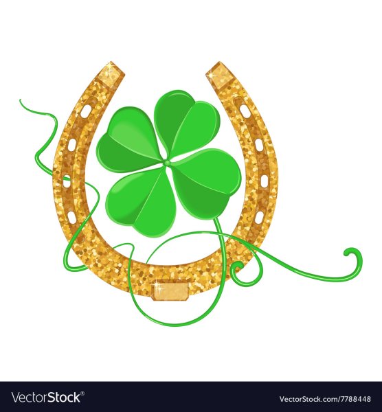 Подкова с клевером