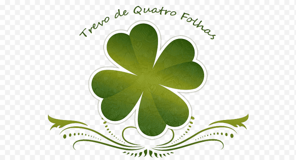 Логотип с клевером удача