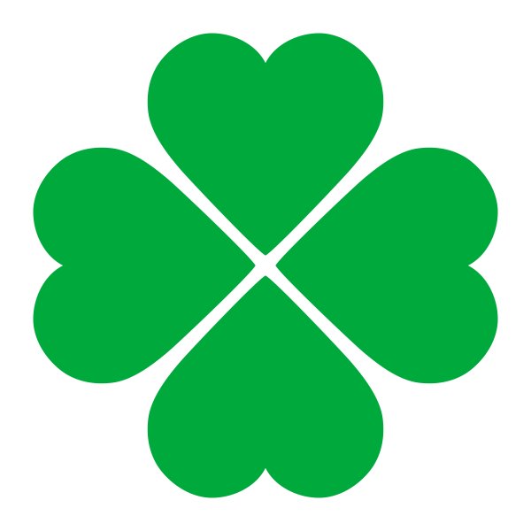 Четырехлистный Клевер контур