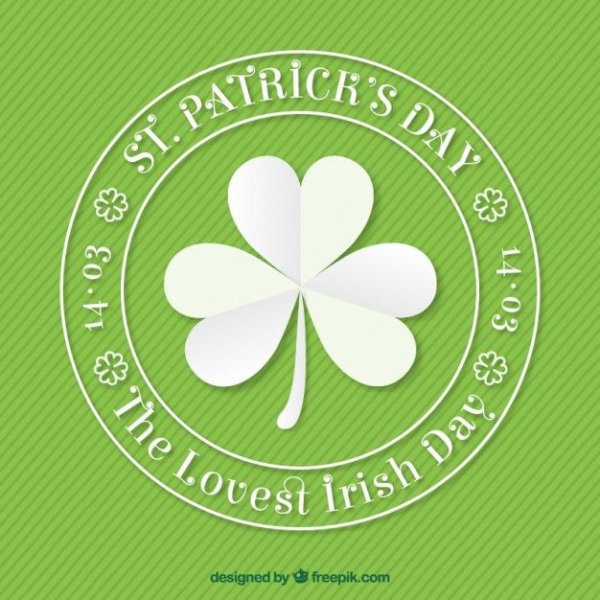 Логотип с клевером удача