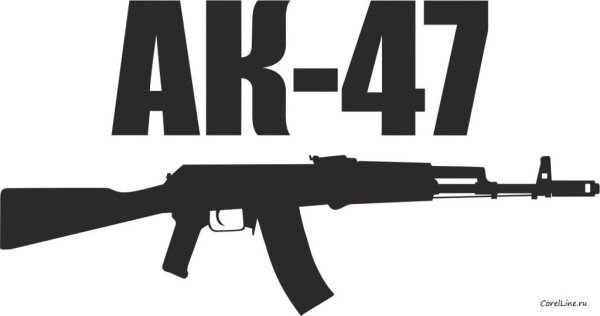 АК 74 наклейка
