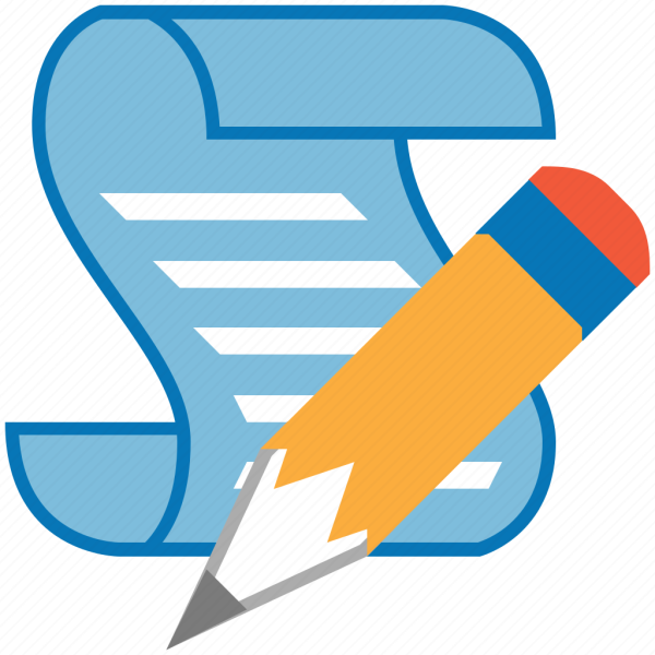 Значок написание